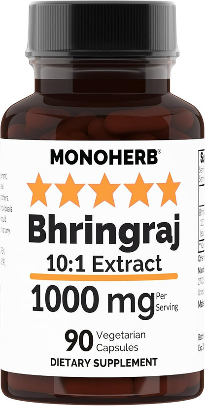 MONOHERB Bhringraj 10:1 Extract – 1000 mg per serving (45 servings)