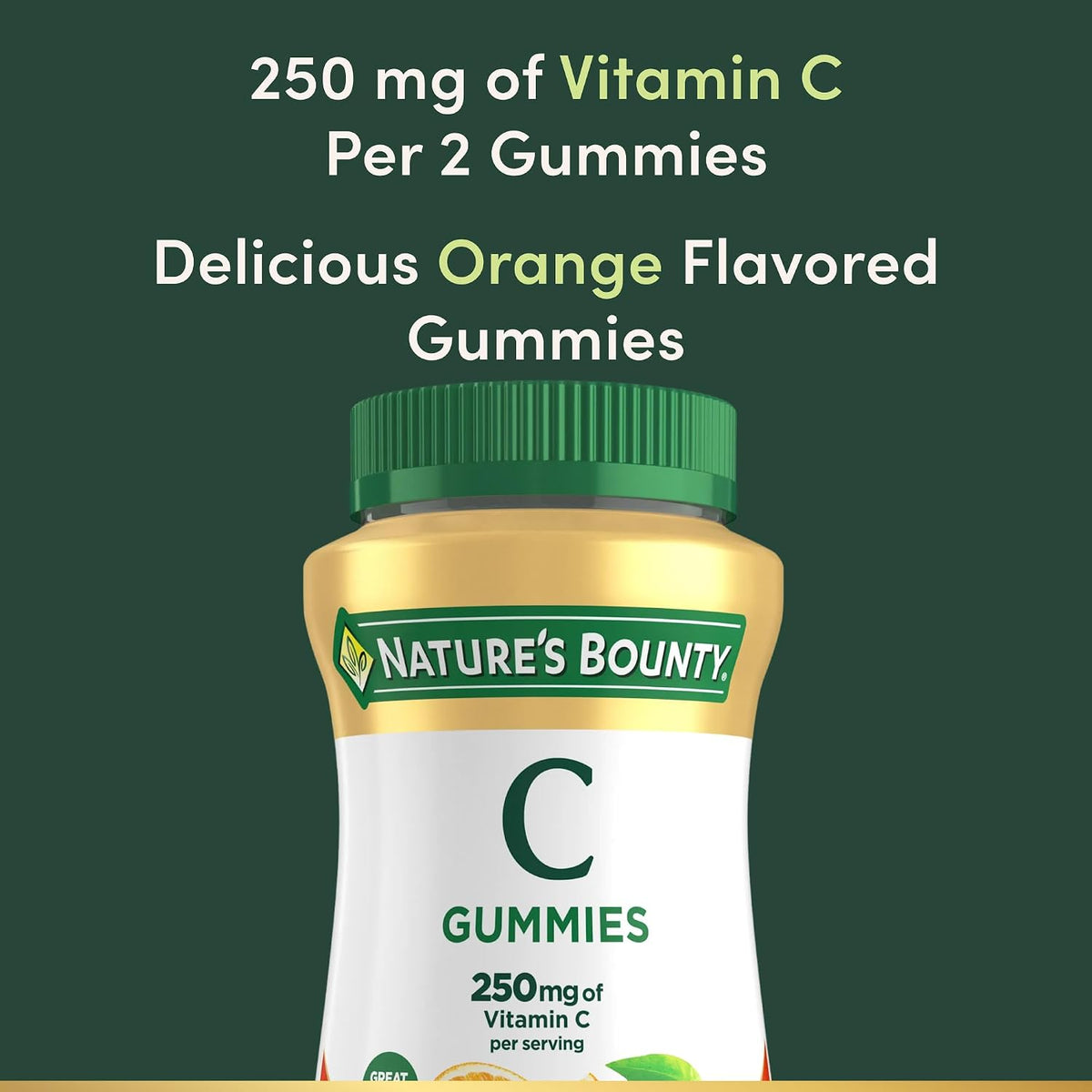 Nature's Bounty Vitamin C Gummies, Orange, 250mg, 80 Gummies - görsel 4