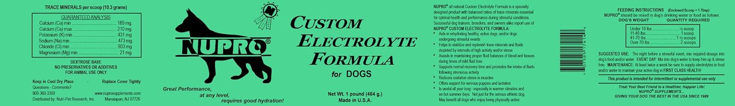 NUPRO Custom Electrolytes for Dogs | Supports Hydration and Fluid Balance – 454 g - görsel 5
