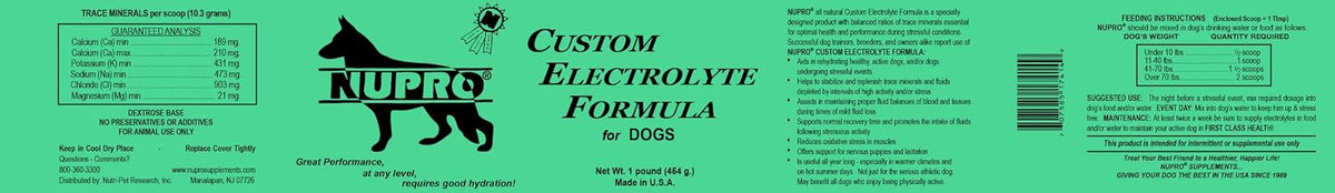 NUPRO Custom Electrolytes for Dogs | Supports Hydration and Fluid Balance – 454 g - görsel 5