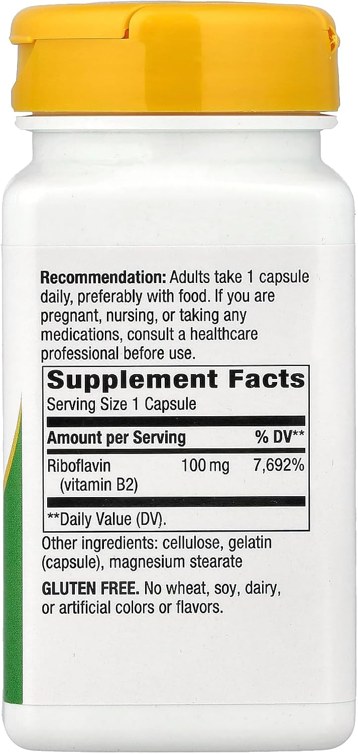 Nature's Way Vitamin B2 100 mg Capsules, 2 Pack - görsel 2