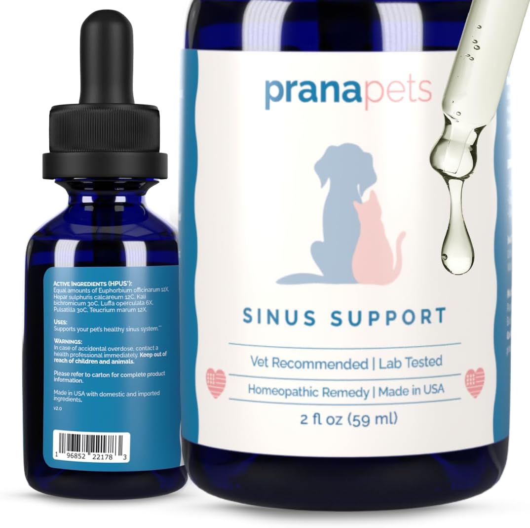 PranaPets Sinus Support Liquid Supplement for Pets - görsel 1