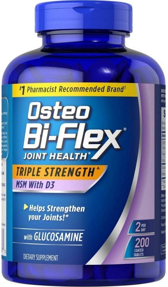 Osteo Bi Flex Supplement Glucosamine 1500 mg Vitamin D 1000 IU (200 Tablets) - görsel 1