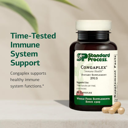 Standard Process Congaplex - Thymus Gland Support with Mushroom Powder (90 Capsules)