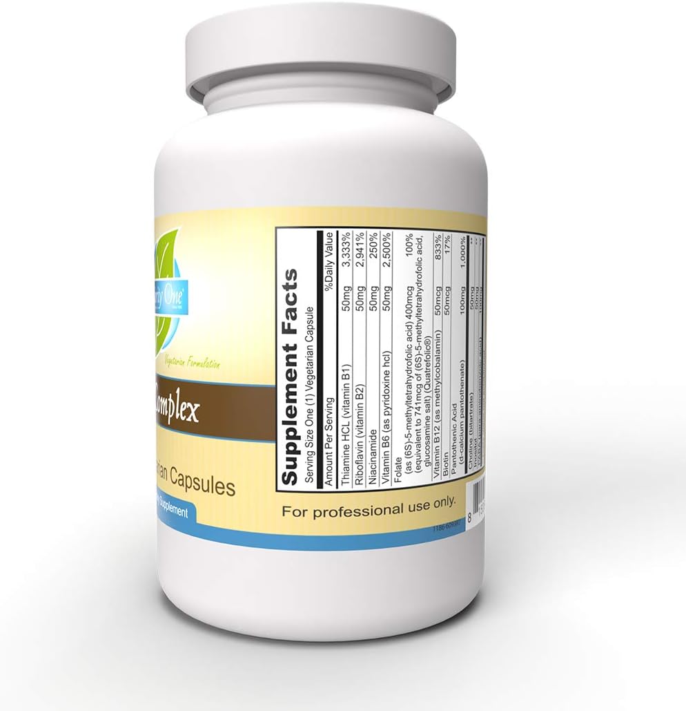 Priority One Vitamins B Complex - 60 Vegetarian Capsules - görsel 2