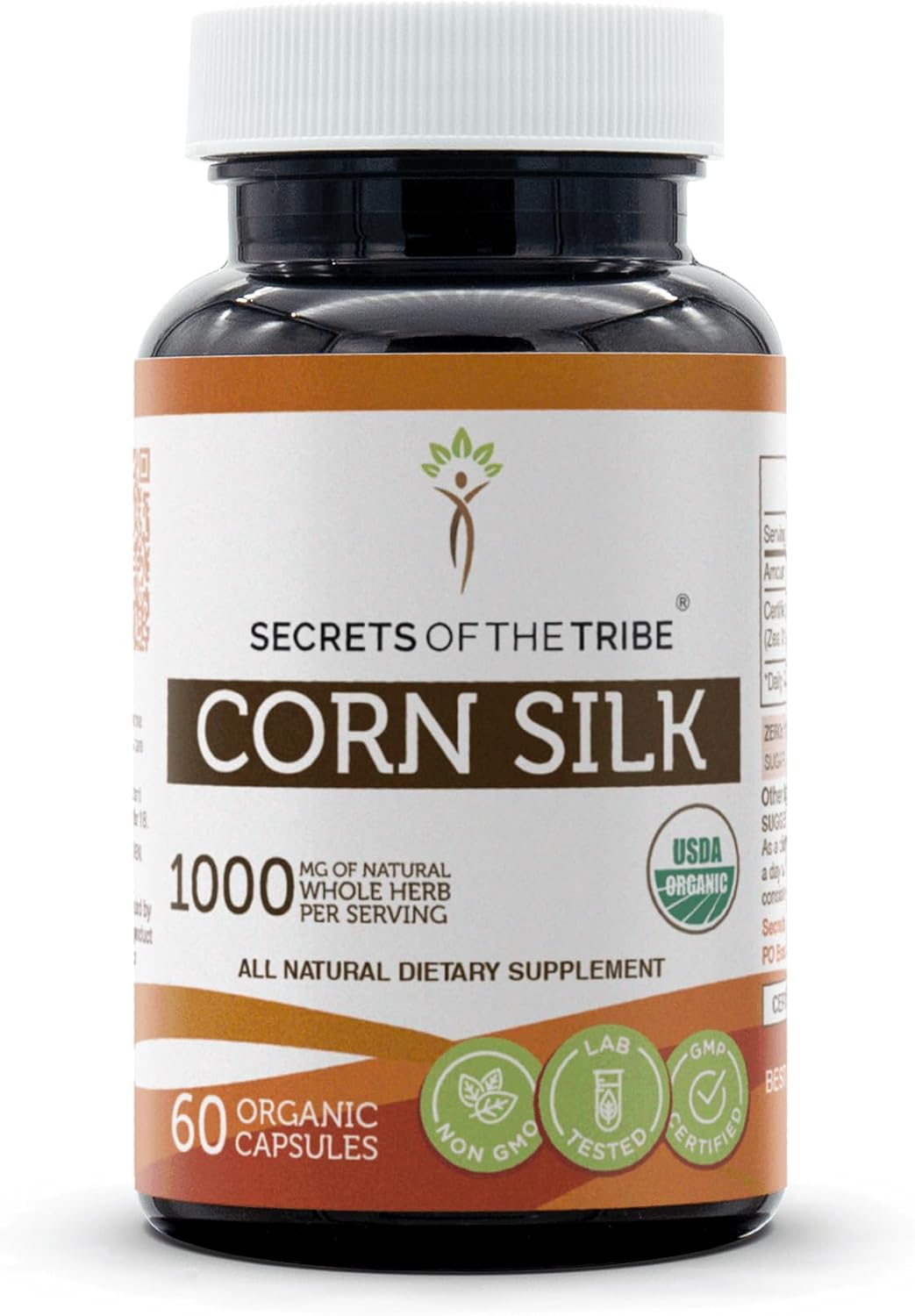 Secrets of the Tribe Corn Silk 120 Capsules, 1000 mg, Zea Mays Dried Silk (120 Capsules) - görsel 5