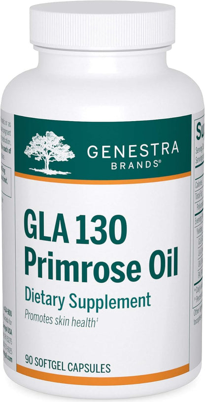 Genestra Brands GLA 130 Evening Primrose Oil – Essential Fatty Acid Supplement for Skin (90 Capsules)
