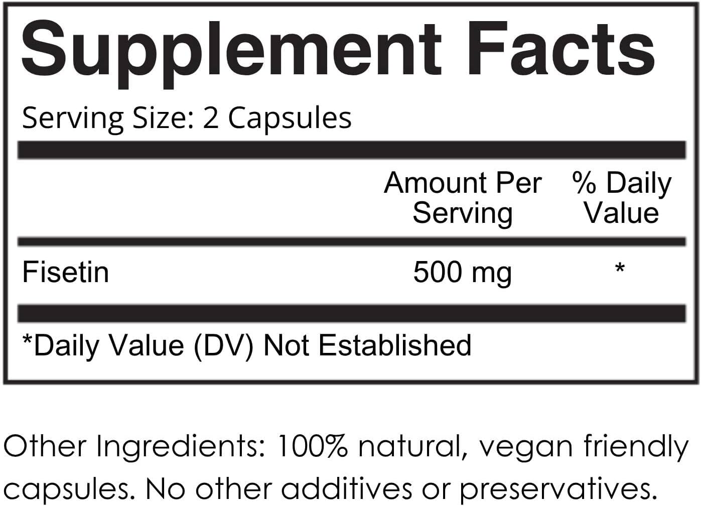 aeternum Premium Quality Fisetin 500mg 60 Capsules - görsel 3