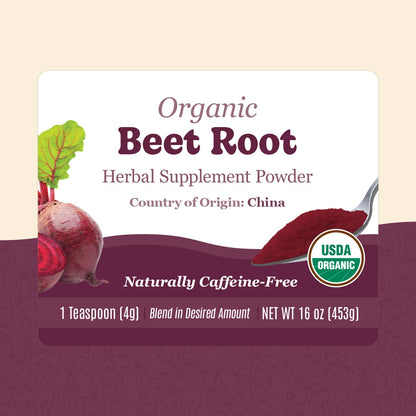 Organic Positively Botanicals Company, Beetroot Powder, 454 g