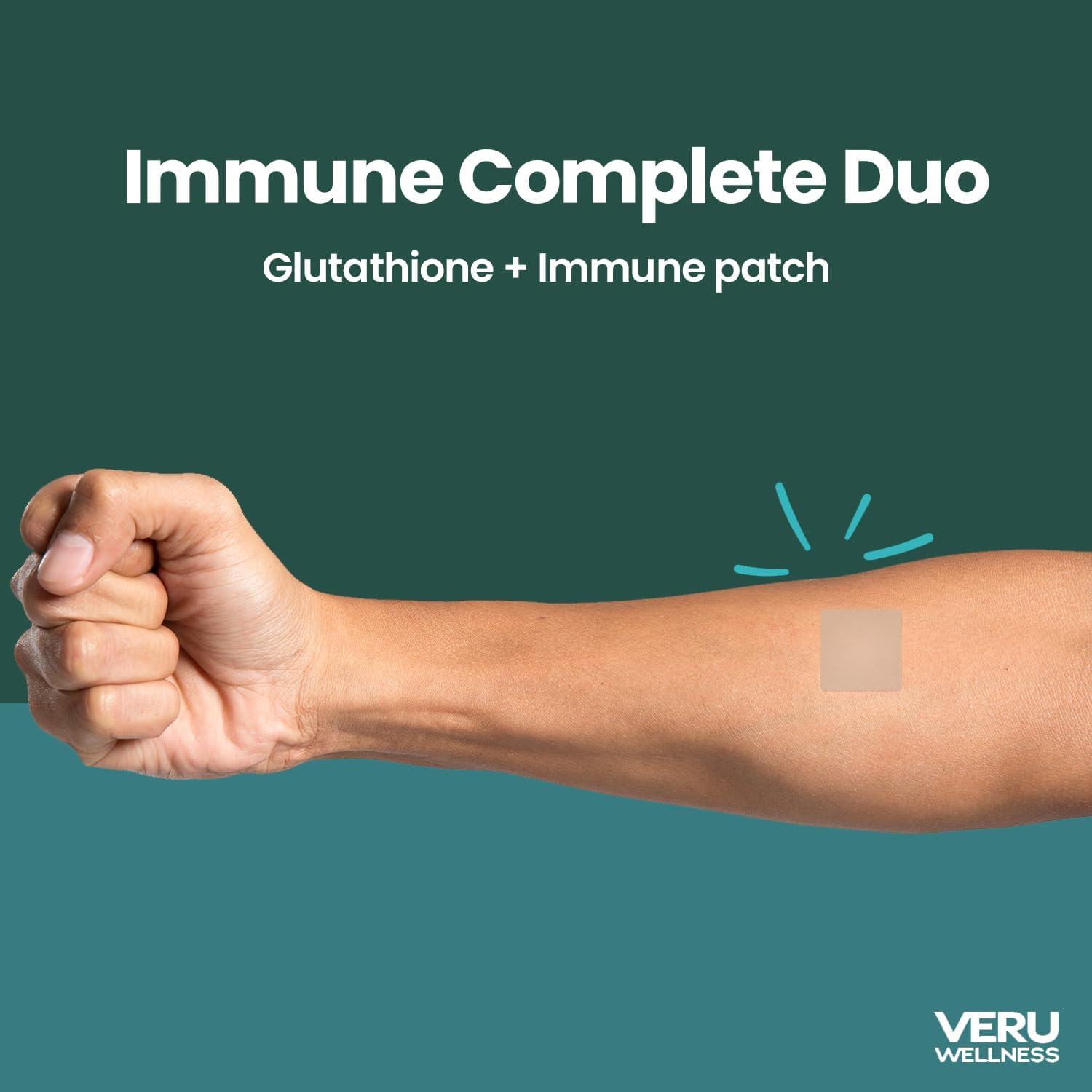 Veru Wellness Immune Complete Boost Duo Lifestyle Patches Non-Ingestible Topical Wellness Patch, Time-Release Wear, 8–10 Hours, 120 Patches - görsel 6