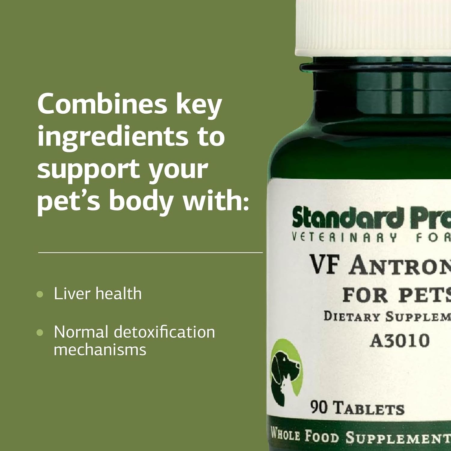 Standard Process VF Antronex for Pets - Hepatic Support for Dogs and Cats (90 Tablets) - görsel 4