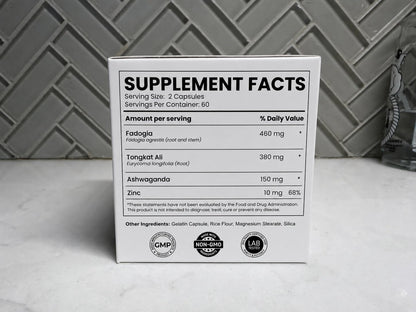 BIG TREE HERBALS Sports Nutrition Supplement with Tongkat Ali, Ashwagandha - Dietary Supplement for Energy, Stamina and Muscle Support