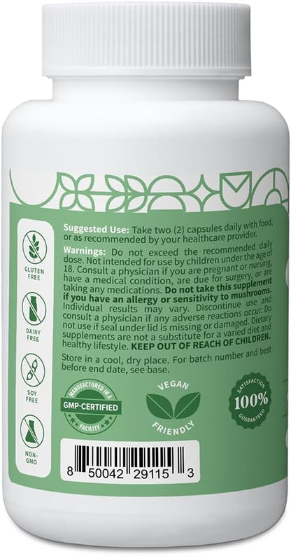 Pattern Wellness Cognitive Complex – Brain Health & Mental Clarity, Lion's Mane, Bacopa & B Vitamins, 60 Capsules