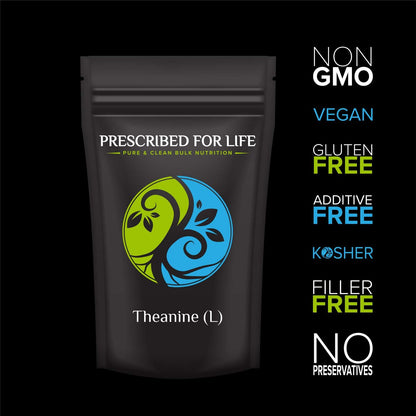 Prescribed For Life L-Theanine Powder (5 kg) - Pure L-Theanine Supplement, >99% Assay