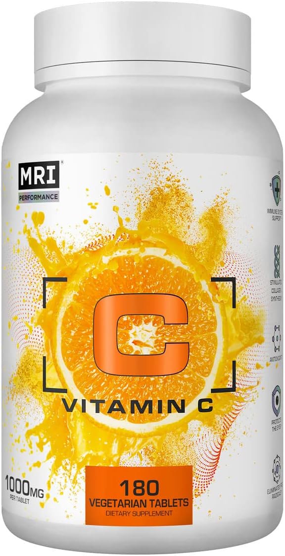 MRI Vitamin C 1000mg, Immune and Skin Health, with Bioflavonoids (180 Tablets) - görsel 1