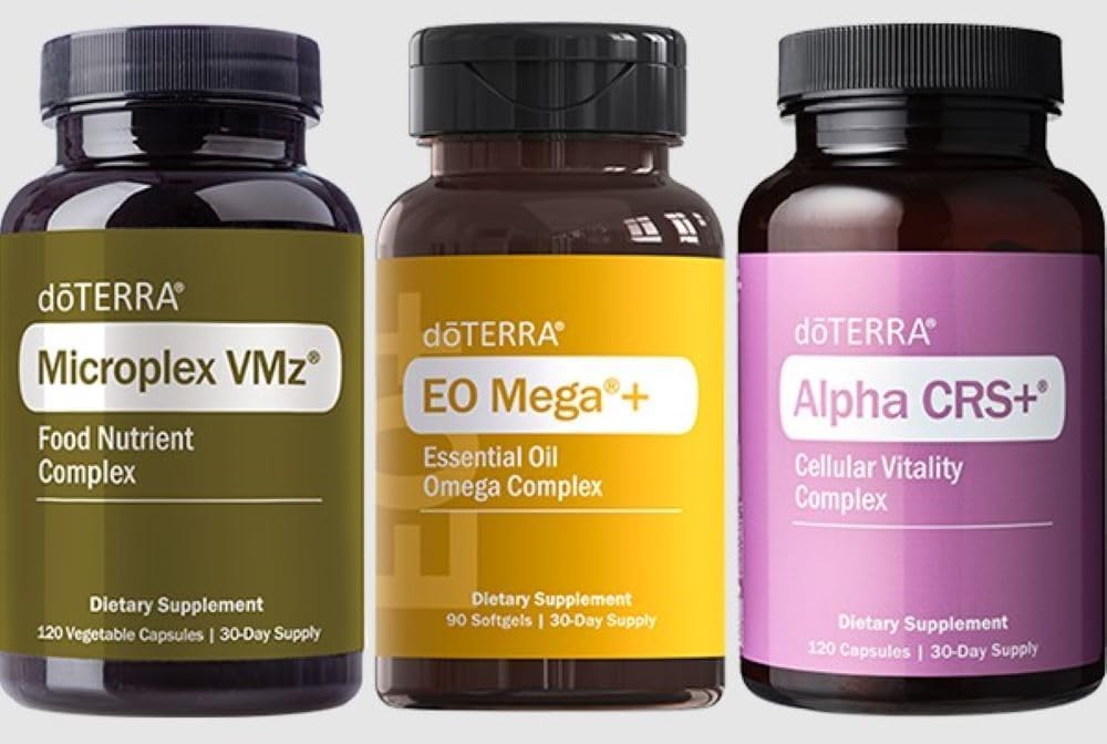 doTERRA Lifelong Vitality Pack - Alpha CRS+, xEO Mega, and Microplex VMz - görsel 1