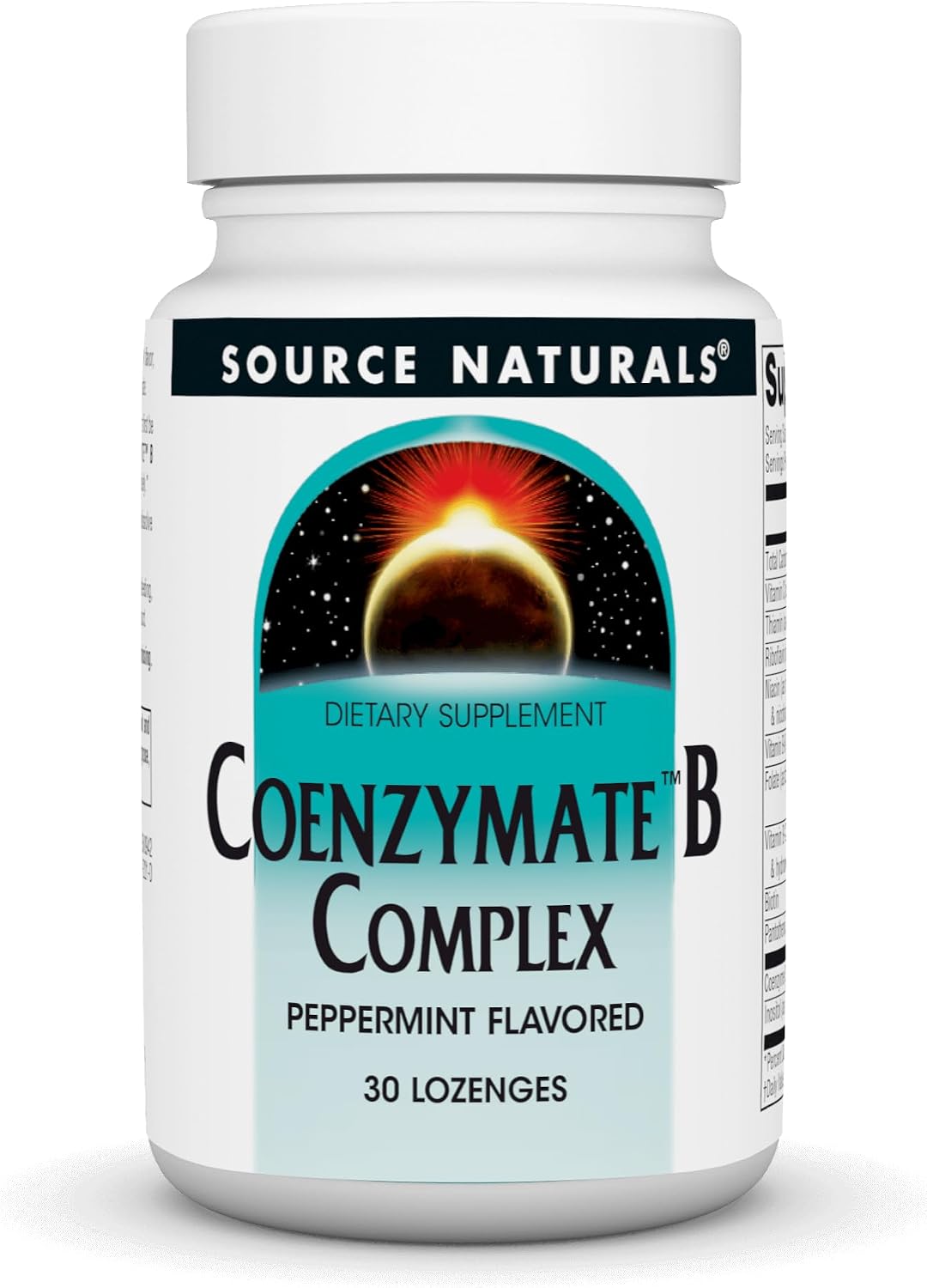 Source Naturals Coenzymate B Complex - Peppermint Lozenges, 30 Count - görsel 1