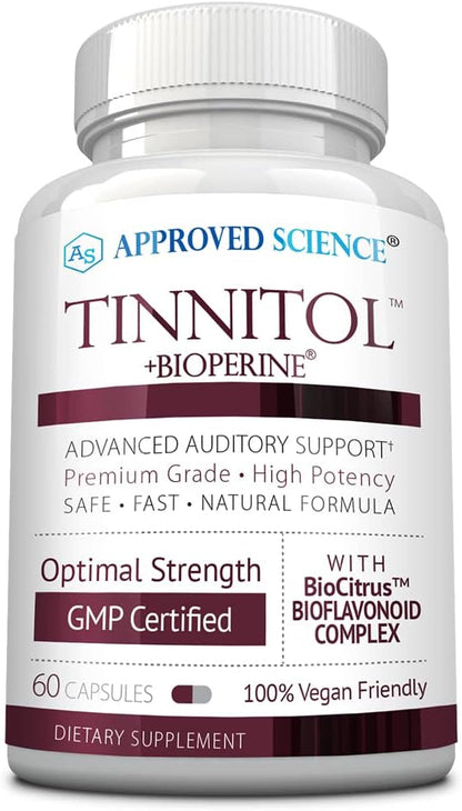Approved Science Tinnitol - Tinnitus Support Supplement - 60 Capsules