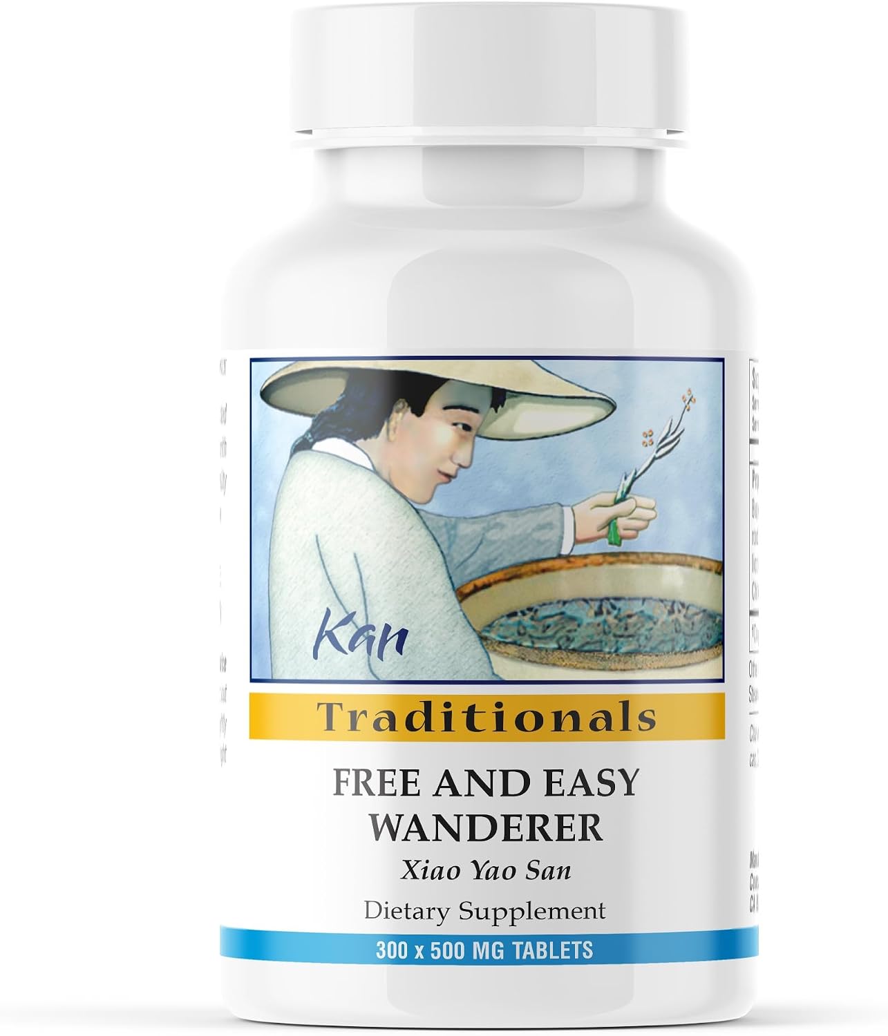 Kan Herb Company Free and Easy Wanderer Tablets – Traditional Chinese Herbal Blend with Bupleurum & Dong Quai to Support Liver Qi Balance & Digestive Harmony, Xiao Yao San Formula, 300 Tablets - görsel 1