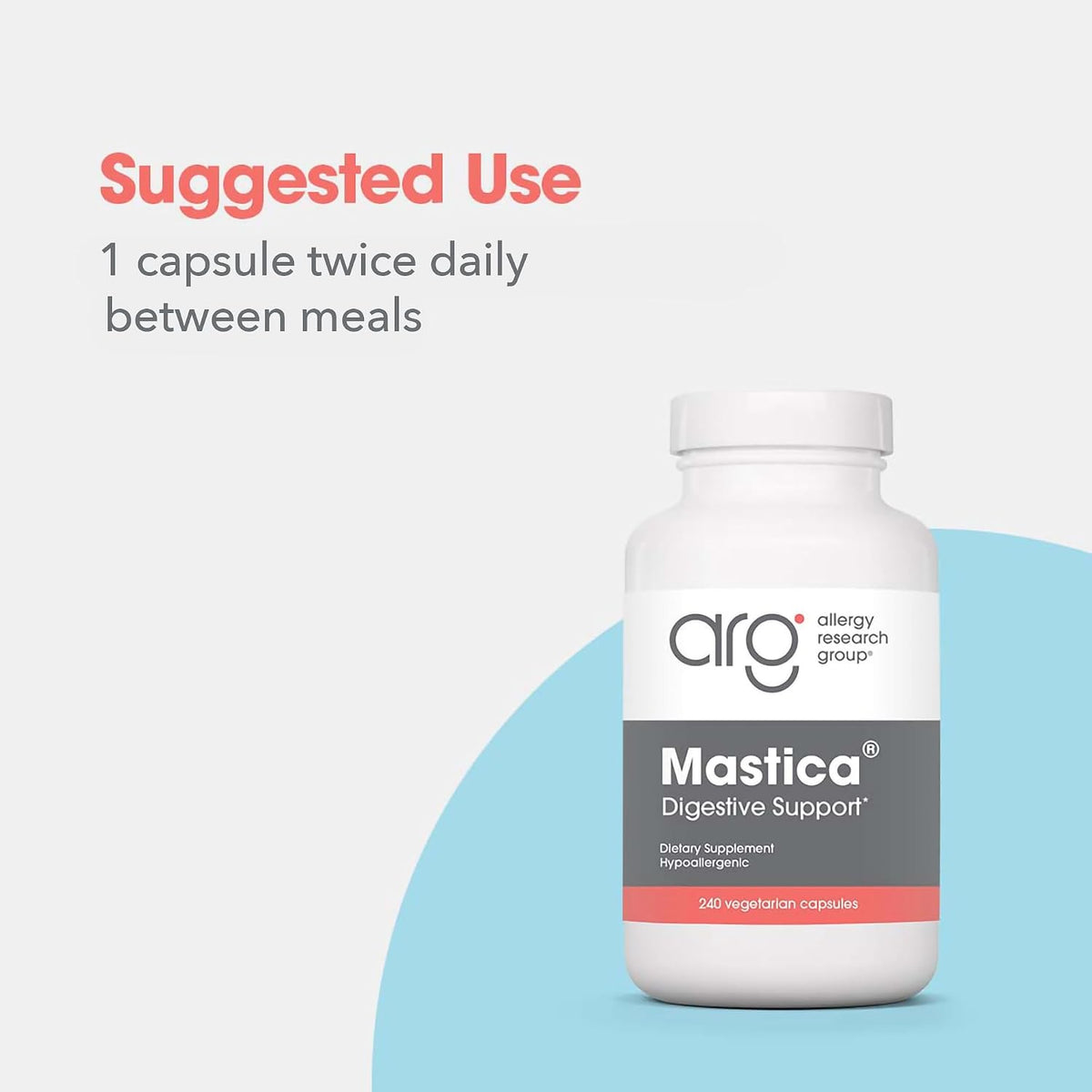 Allergy Research Group Mastica – Digestive Support with Chios Mastic Gum, 240 Capsules - görsel 6