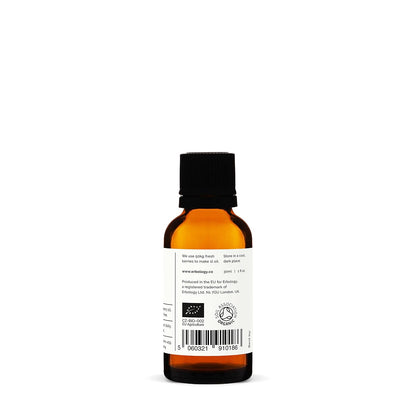 Erbology 100% Organic Sea Buckthorn Oil - Cold-Pressed 50:1 - Rich in Omega-7 and Beta-Carotene - Non-GMO - 30 ml