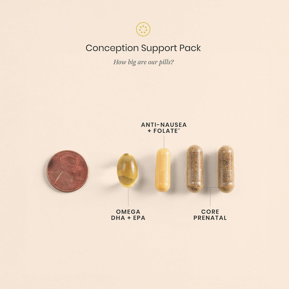 Perelel Conception Support Pack, Prenatal Multivitamin with DHA Omega 3, CoQ10 & Folate, Supports Fertility Wellness for Women, Soya & Gluten-free, Non GMO, 30 Daily Pill Packs - görsel 7