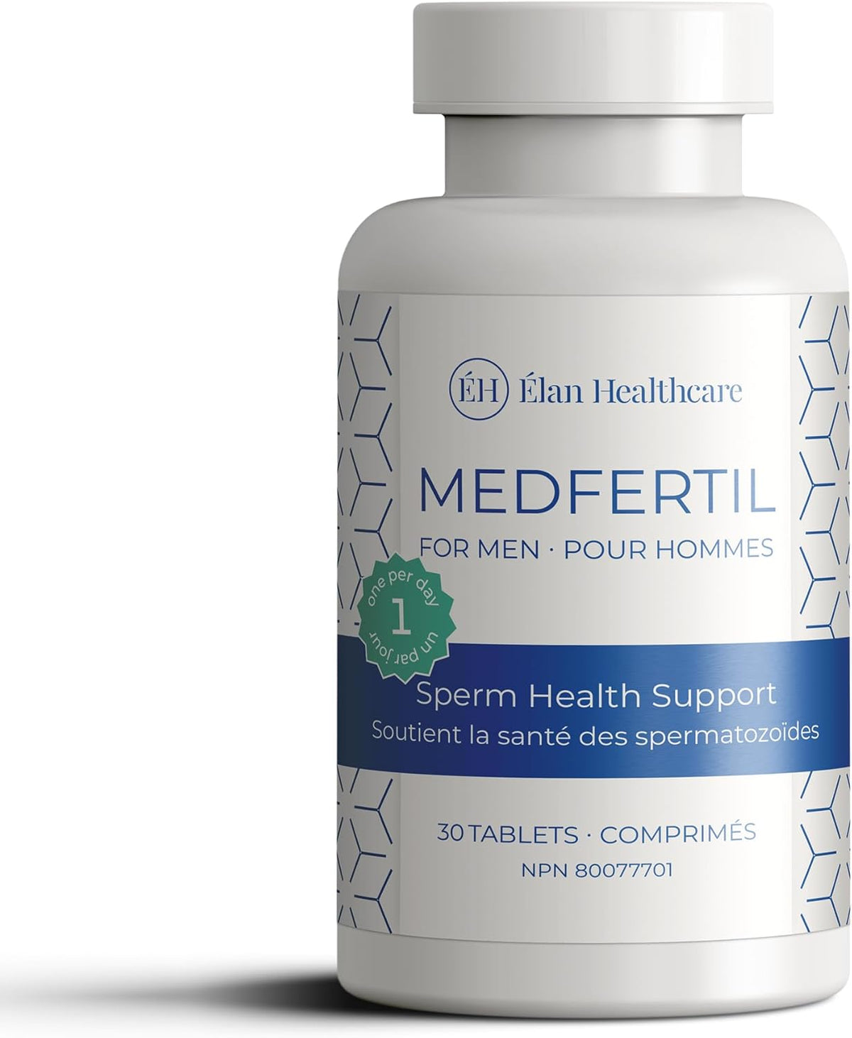Medfertil for Men - Food Supplement with Carnitine, Co-Q10, Selenium, Zinc, Vitamins C, E, B12, B9 (30 Tablets) - görsel 1