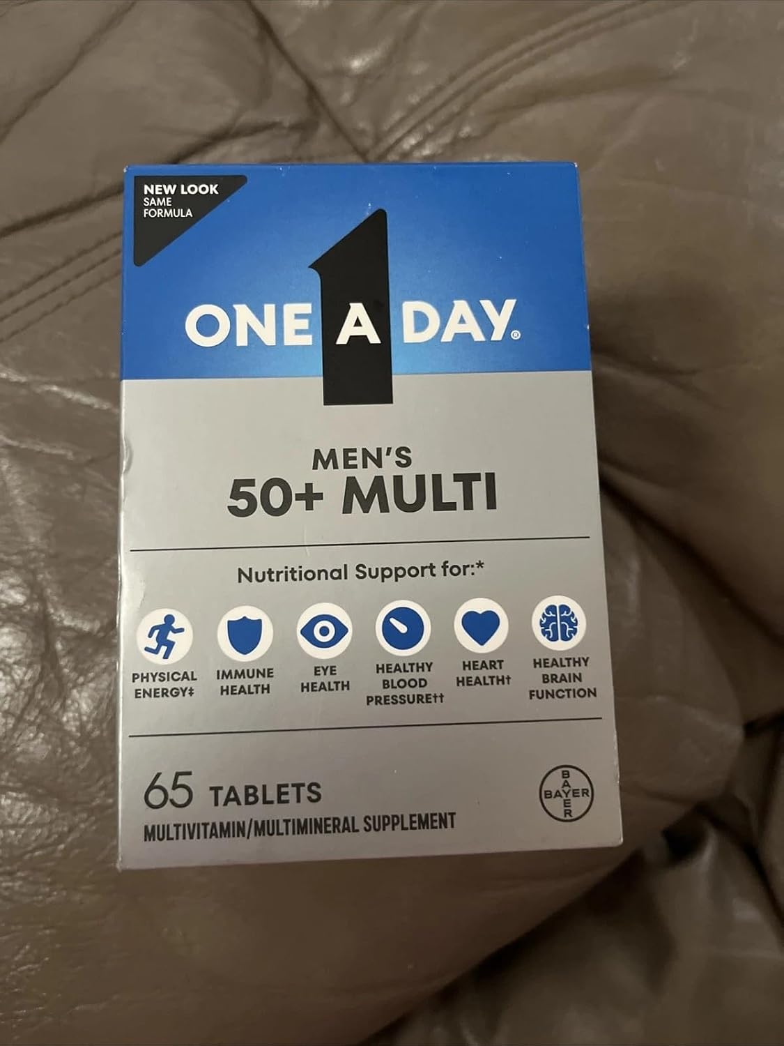 One A Day Men's 50+ Healthy Advantage Multivitamin - 65 Tablets - görsel 1