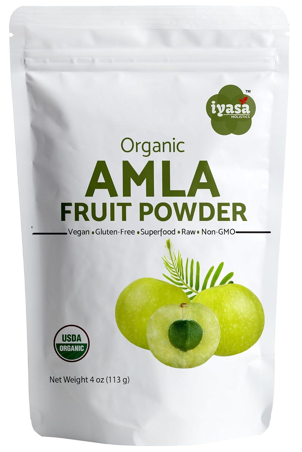 Iyasa Holistics Organic Amla Powder 454g (16 oz) - USDA Certified Organic Indian Gooseberry Superfood - görsel 10