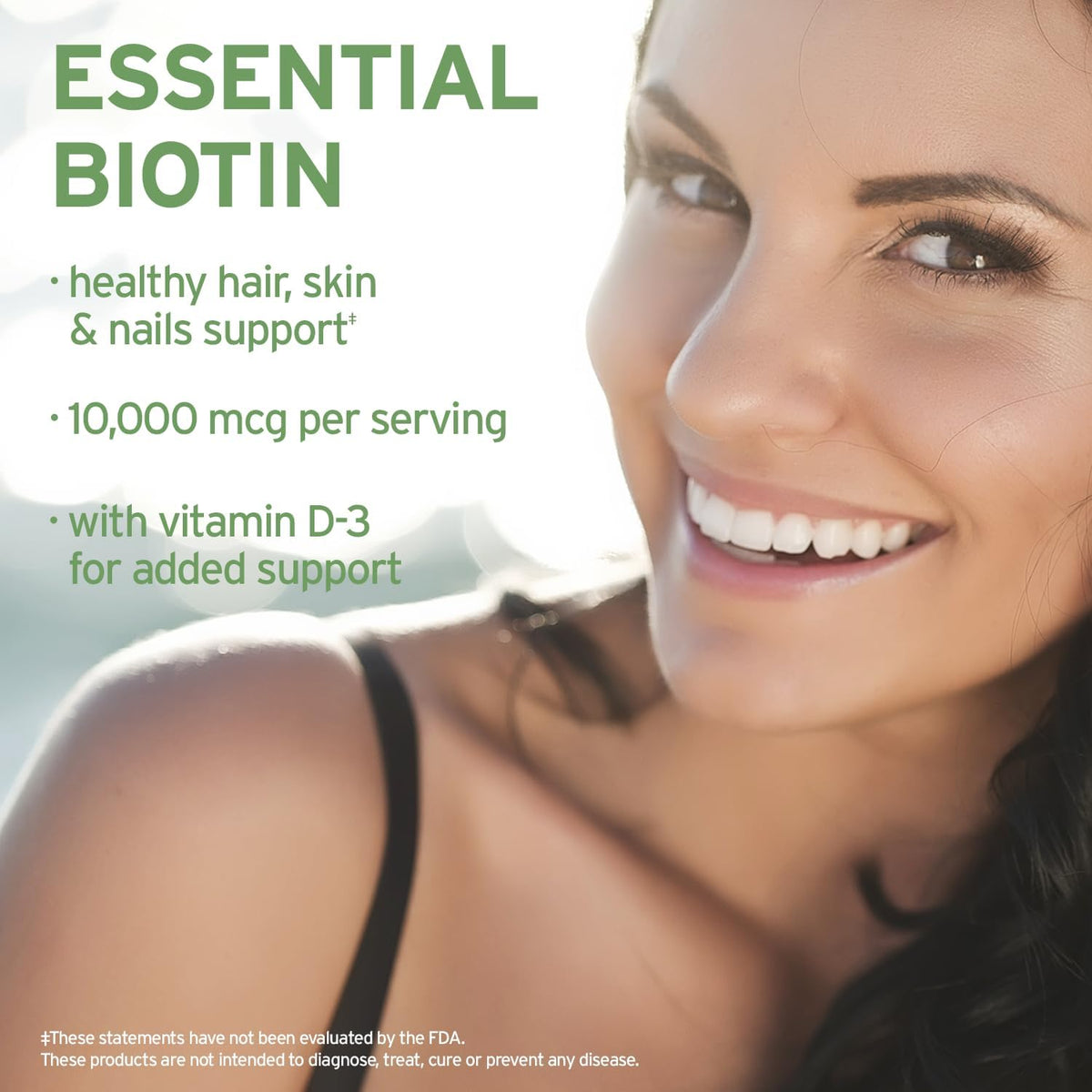 Life-Flo Biotin 10000mcg Drops with Vitamin D3, Liquid Supplement for Hair, Skin & Nails, Natural Vanilla, 60 ml - görsel 3