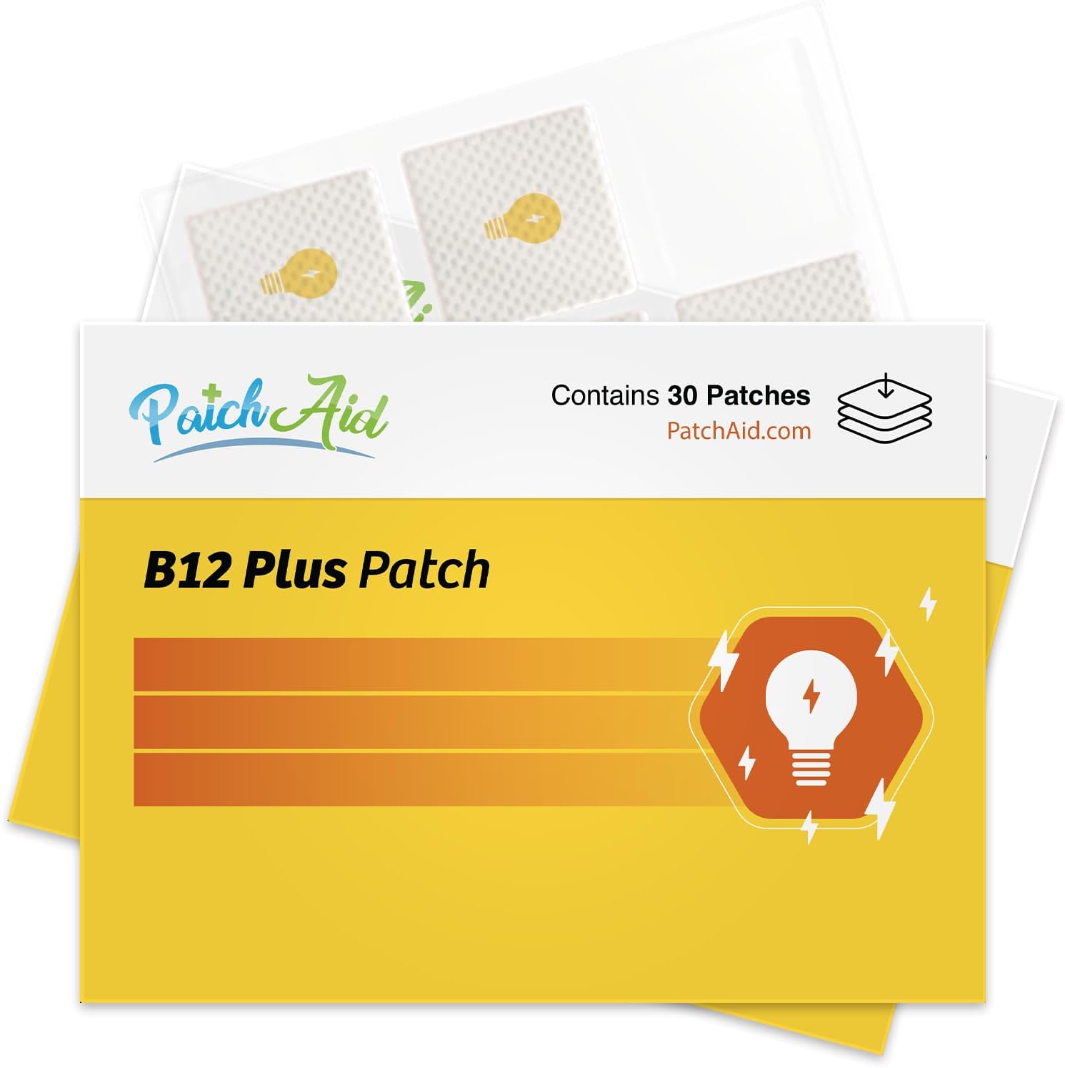 B12 Energy Plus Topical Patch by PatchAid (30-Day Supply) - görsel 1