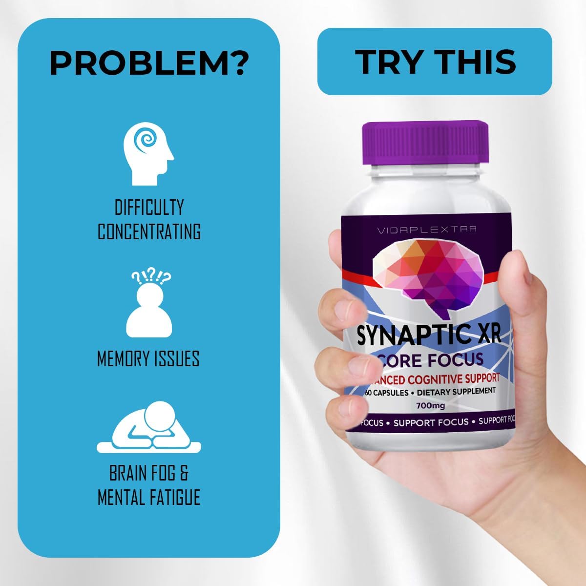 Synaptic XR Cognitive Capsules (2 Pack, 120 Capsules) - görsel 3
