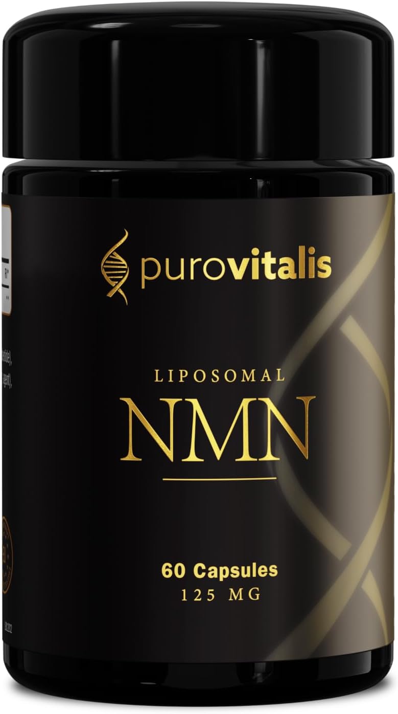 PUROVITALIS Liposomal NMN 250mg - NAD+ Booster for Cellular Health & Energy, 60 Vegan Capsules - görsel 1