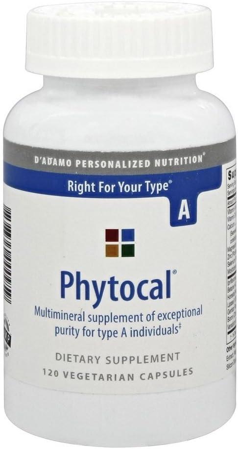 D'Adamo Personalised Nutrition - Phytocal A 120 vcaps - görsel 1