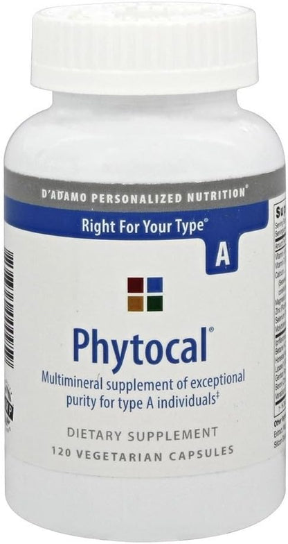 D'Adamo Personalised Nutrition - Phytocal A 120 vcaps
