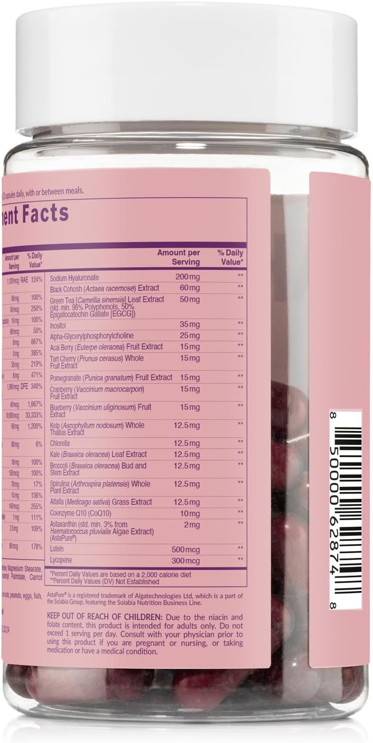 NAKED Nutrition Women's Multi - Daily Multivitamin with Iron & Super Greens, 60 Capsules - görsel 7