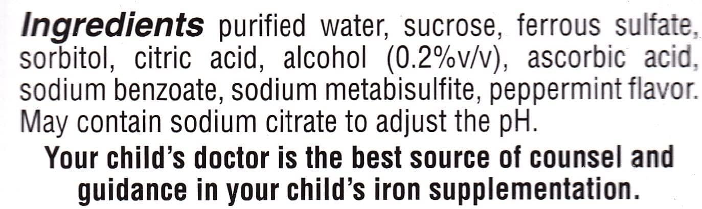 Ferrous Drops Iron Supplement Peppermint Flavour for Infants, Toddlers & Children - görsel 2