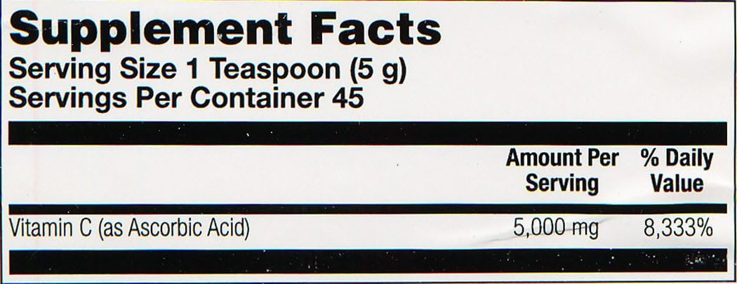 Solaray C Crystalline Powder, 5000mg, 227g - görsel 7