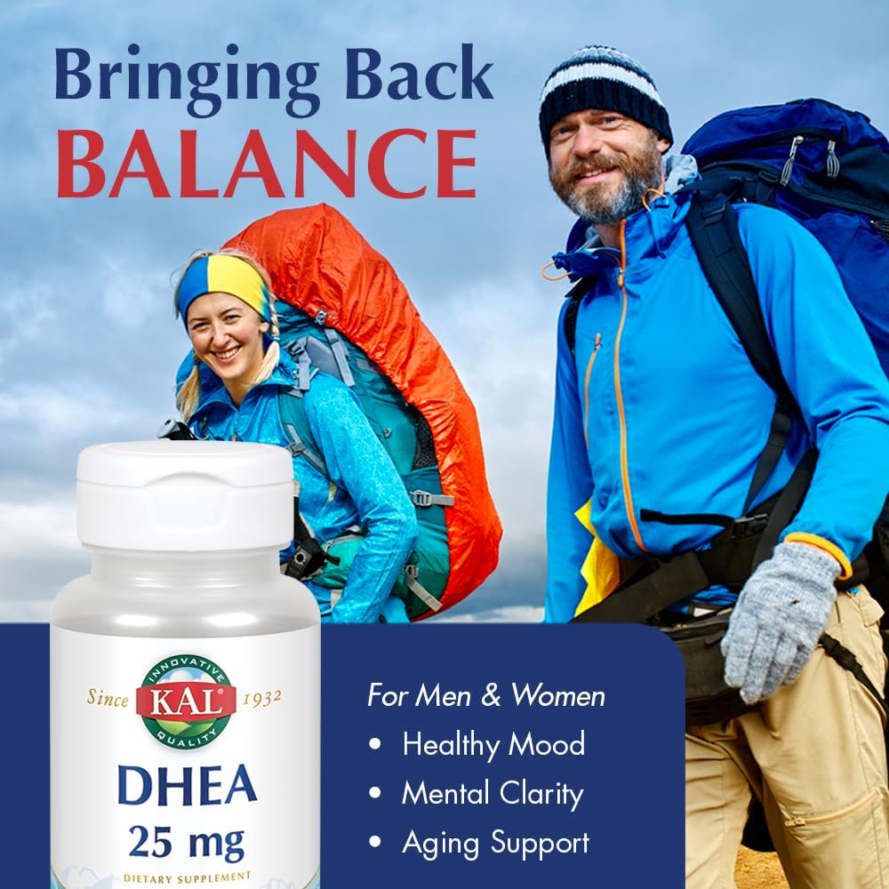 KAL DHEA 25 mg - Micronised DHEA Supplement – Micronised formula for improved absorption and bioavailability. – Image 3