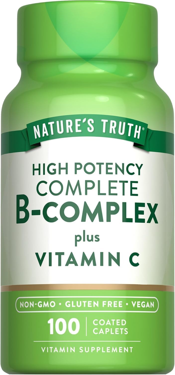 Nature's Truth B-Complex Plus Vitamin C, Time Released - 100 Tablets (Pack of 3) - görsel 2