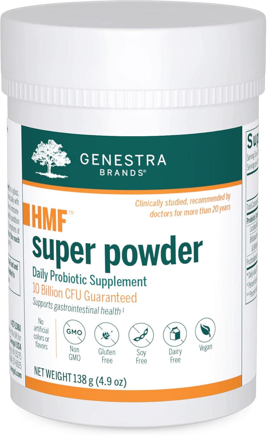 Genestra Brands HMF Super Powder – Probiotic Formula for Gut Health (139 g) - görsel 1