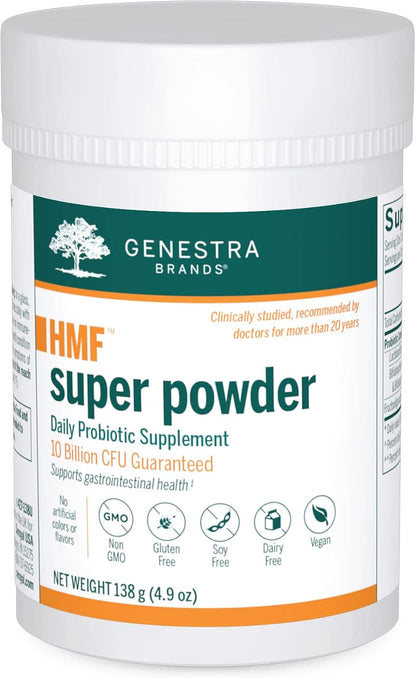 Genestra Brands HMF Super Powder – Probiotic Formula for Gut Health (139 g)