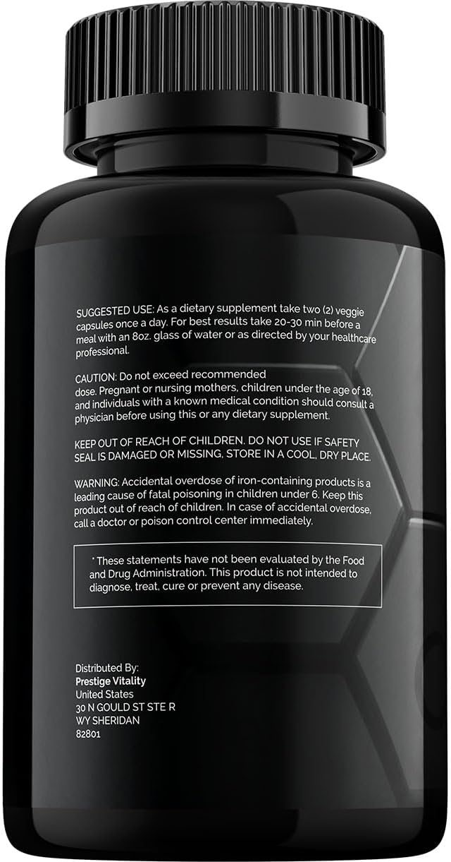 Agent Alpha for Men Capsules – All-Natural Support Formula (2 Pack, 120 Capsules) - görsel 6