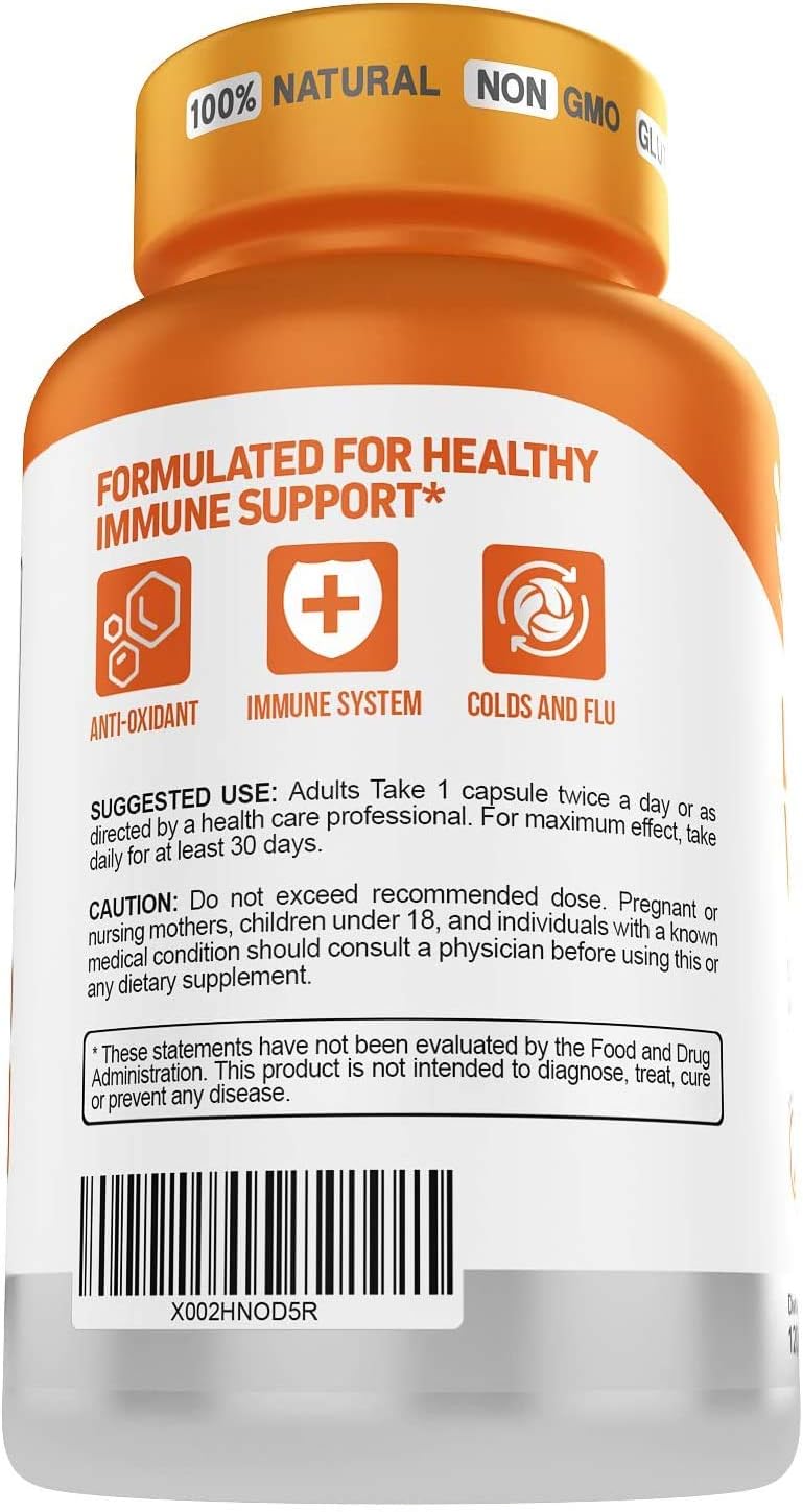 Herbtonics Liposomal Vitamin C 1500mg Food Supplement | Vitamin C for Immune & Collagen Health | High Absorption | 120 Vegan Capsules - Non-GMO - görsel 7