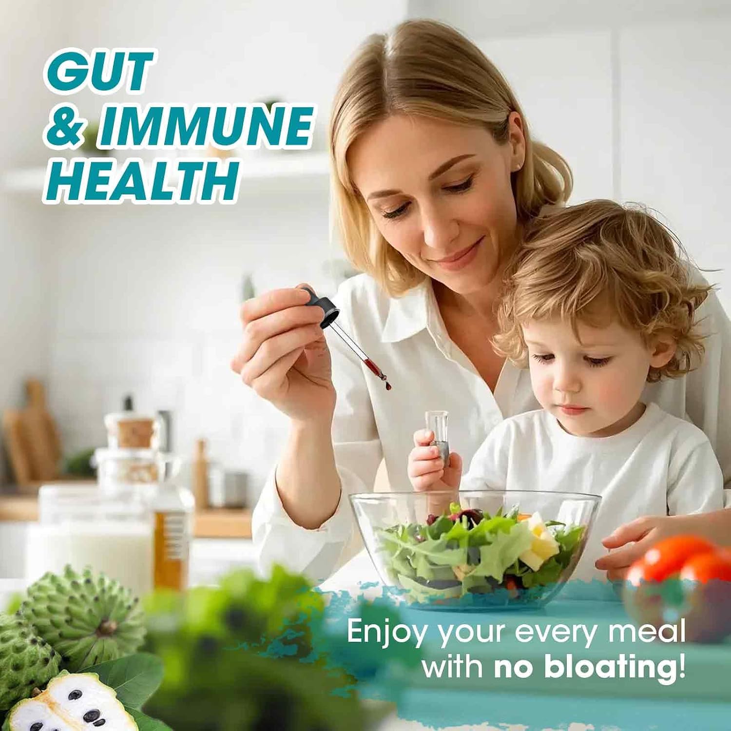 iMATCHME Soursop Graviola Liquid Drops – Immune, Digestive and Antioxidant Support with Elderberry & Lion's Mane, 30 ml - görsel 4