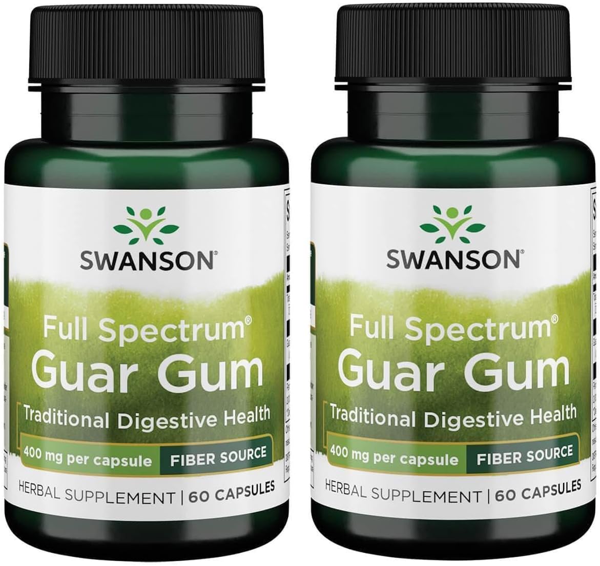 Swanson Full Spectrum Guar Gum 400 mg 60 Capsules (2 Pack) - görsel 1