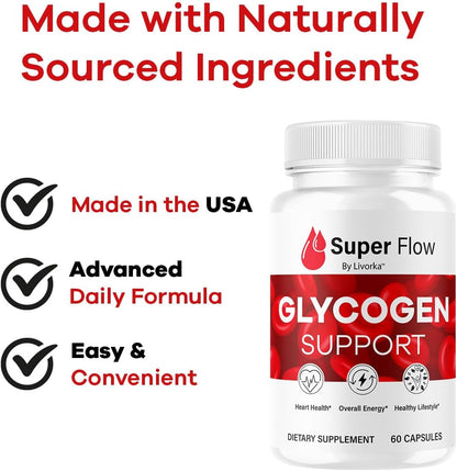 Super Flow Glycogen Capsules – Blood Health & Circulation Support