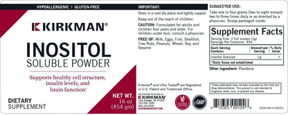 Kirkman Inositol Pure Soluble Powder - Hypoallergenic (454 g)