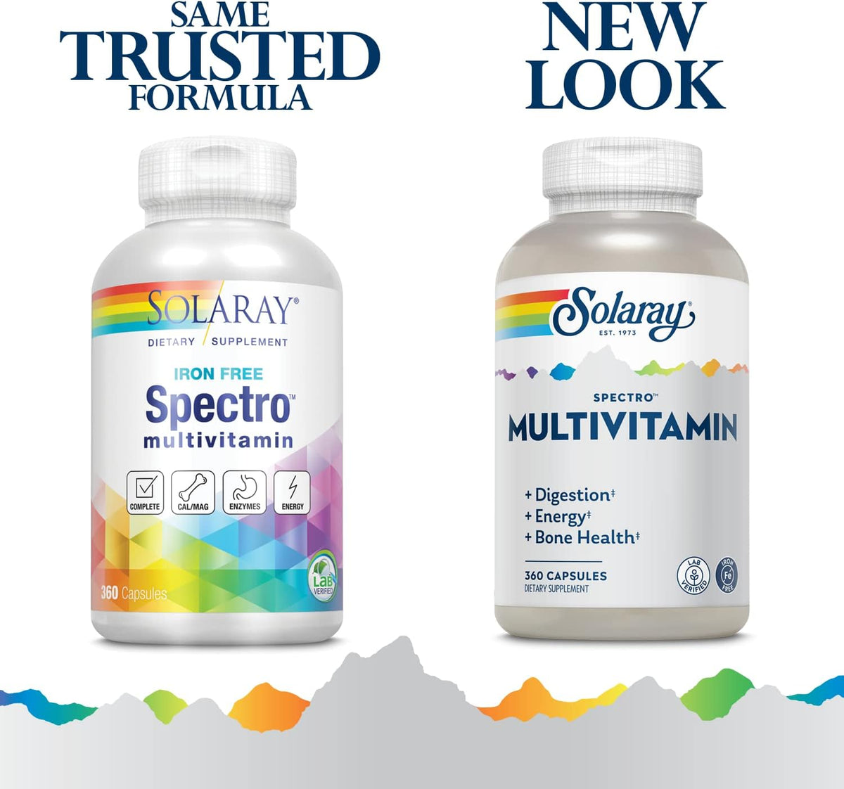 SOLARAY Spectro Multivitamin, Iron Free - 360 Capsules - görsel 2