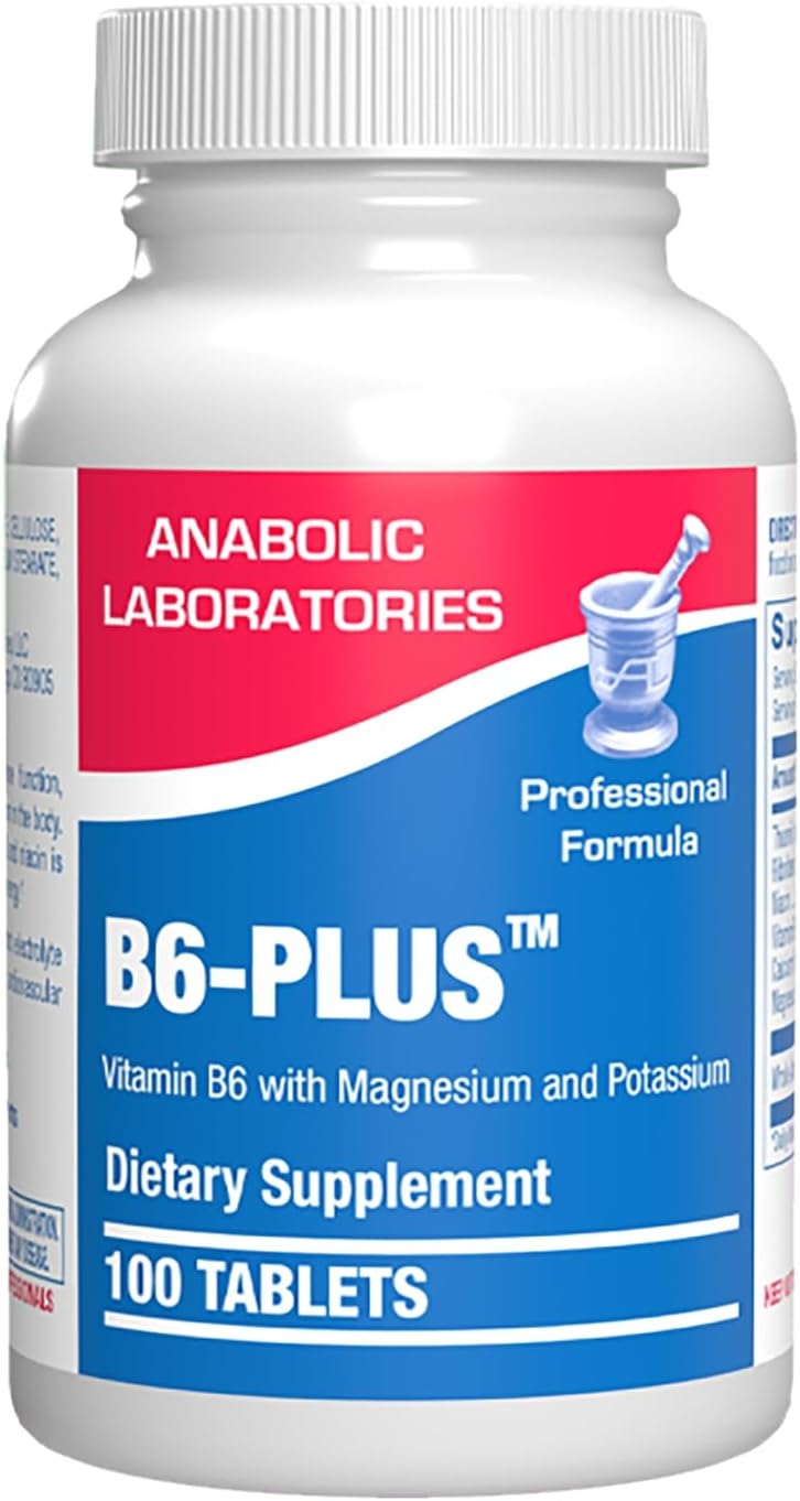 Anabolic Laboratories Calcium & Magnesium B6 Supplement - 50mg Vitamin B6 Complex - görsel 1